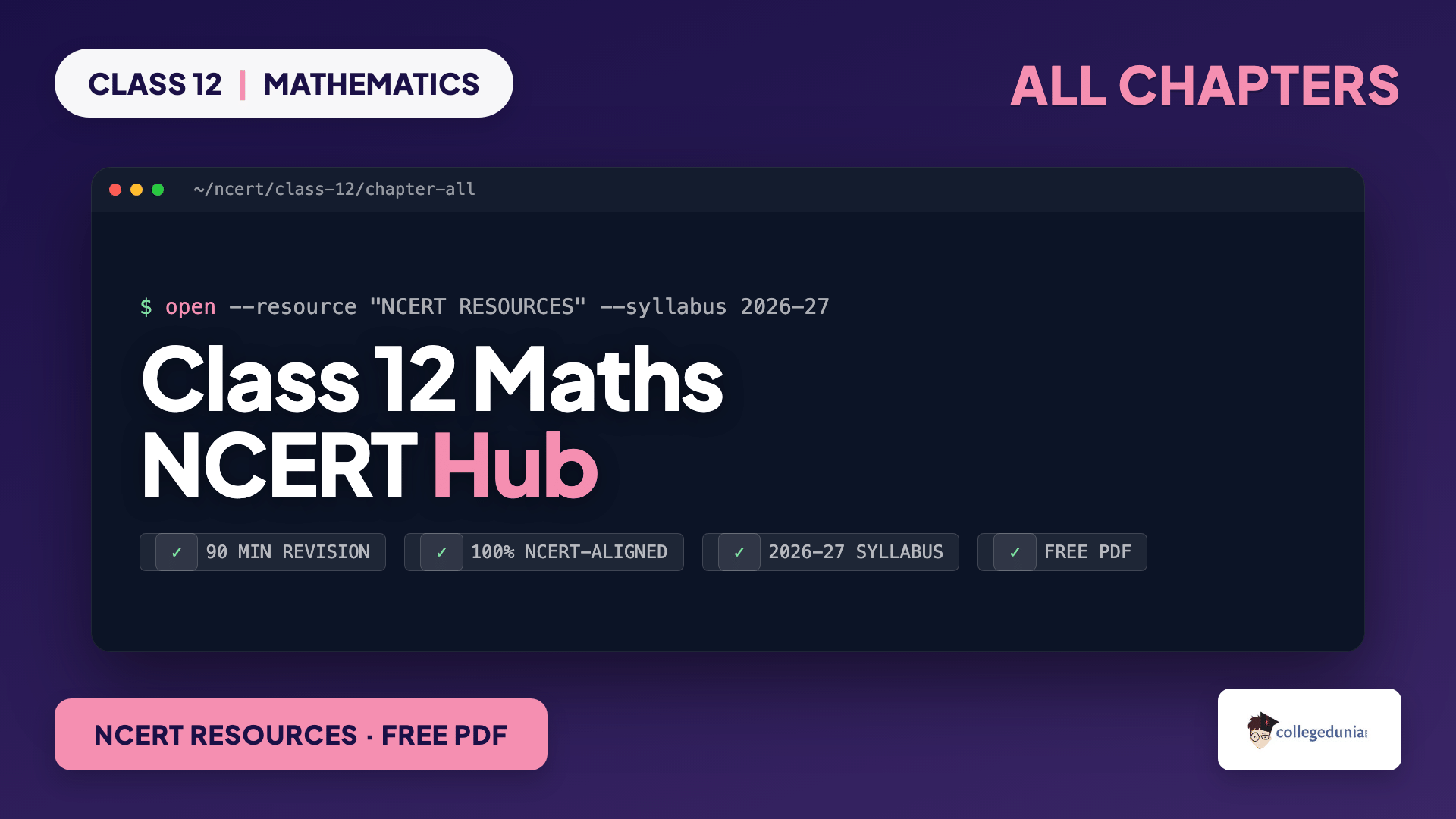 Class 12 Maths NCERT Hub