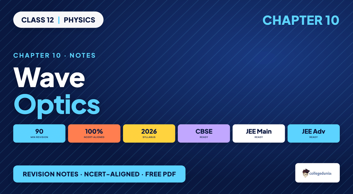 Wave Optics Notes - Class 12 Physics