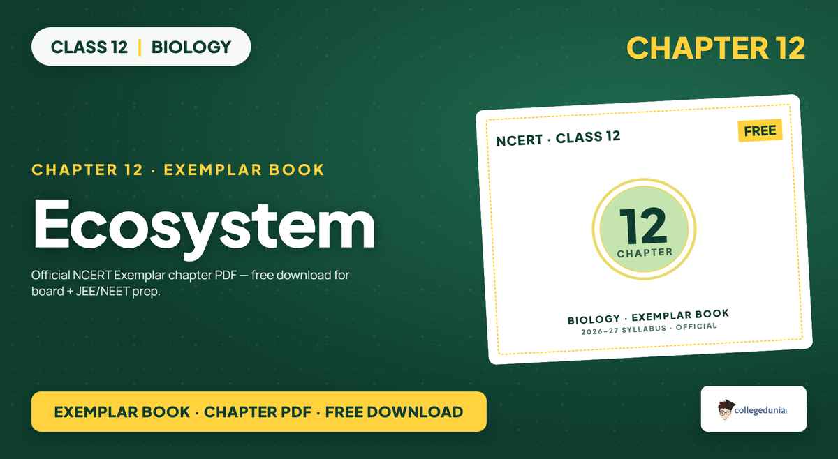 Ecosystem Exemplar Book PDF - Class 12 Biology