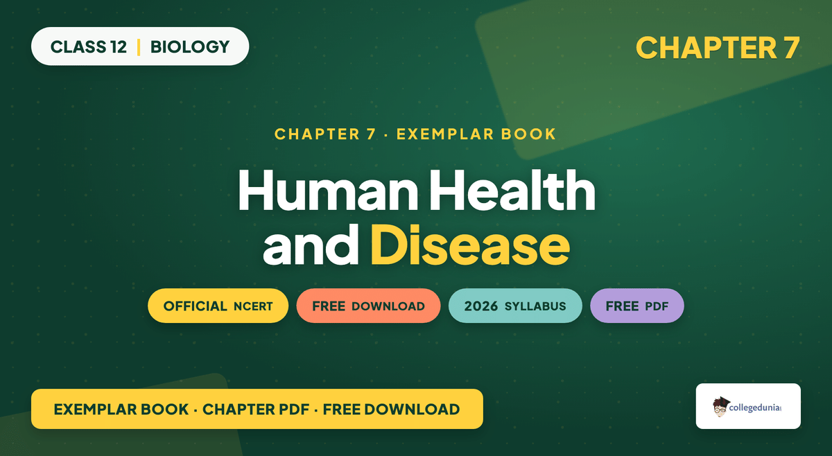 Human Health And Disease Exemplar Book PDF - Class 12 Biology