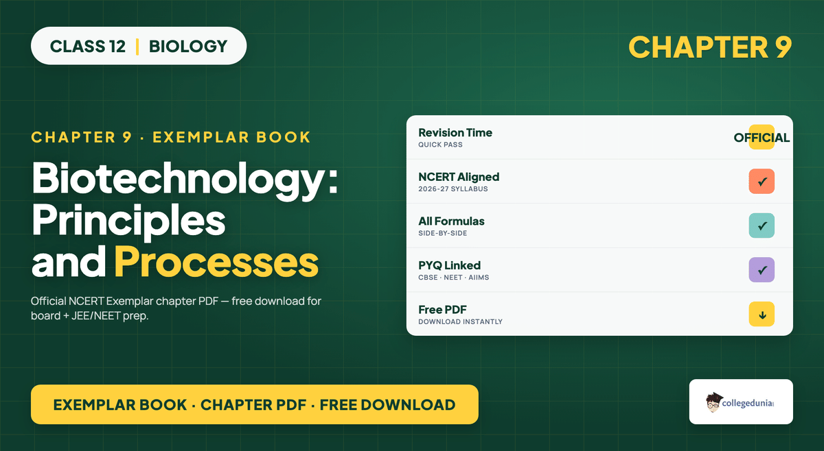 Biotechnology Principles And Processes Exemplar Book PDF - Class 12 Biology