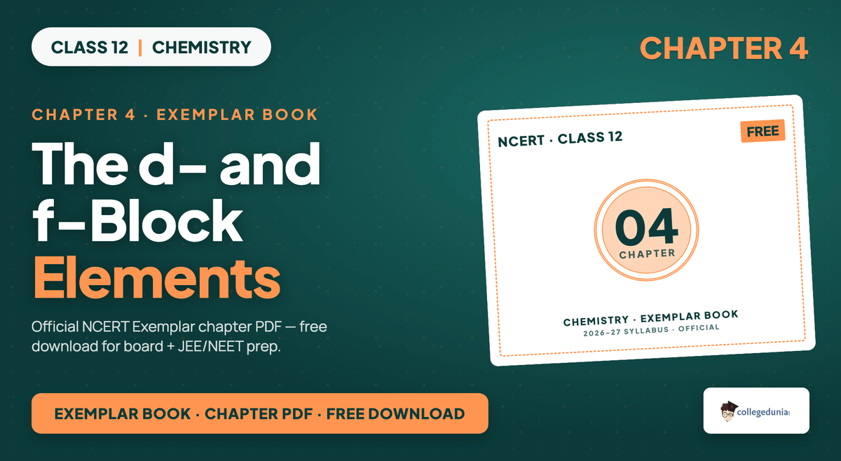 The D And F Block Elements Exemplar Book PDF - Class 12 Chemistry