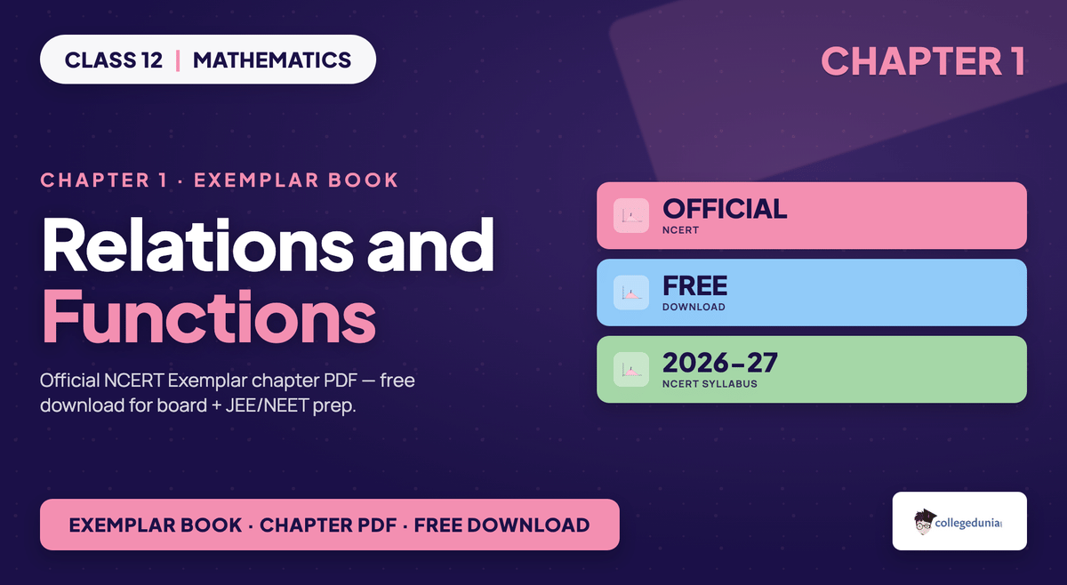 Relations And Functions Exemplar Book PDF - Class 12 Maths