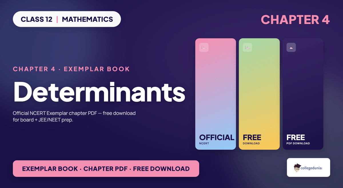 Determinants Exemplar Book PDF - Class 12 Maths