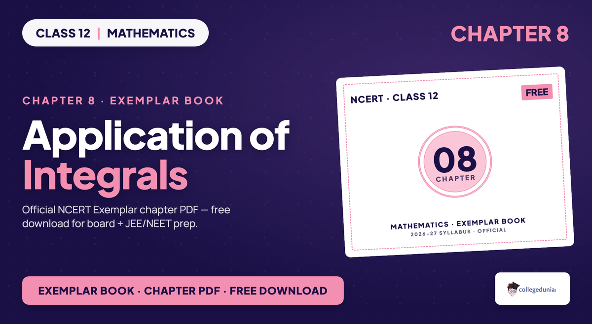 Application Of Integrals Exemplar Book PDF - Class 12 Maths