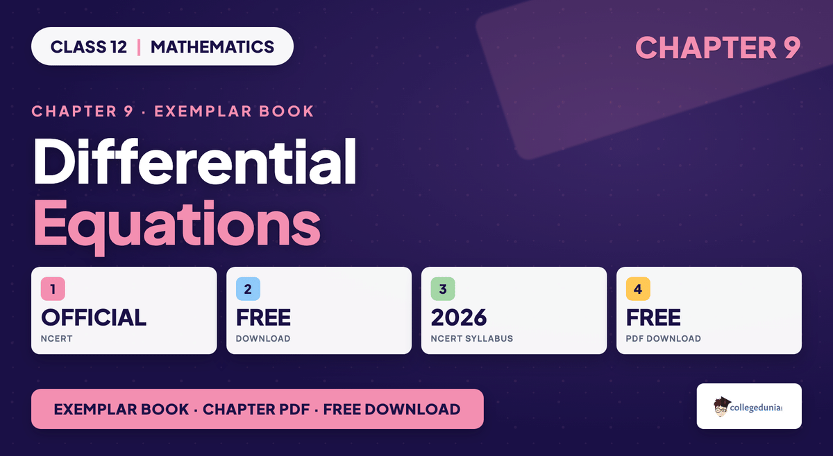 Differential Equations Exemplar Book PDF - Class 12 Maths