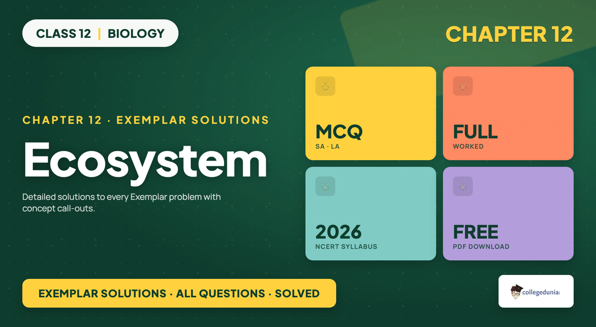 Ecosystem Exemplar Solutions - Class 12 Biology