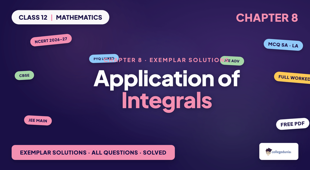 Application Of Integrals Exemplar Solutions - Class 12 Maths