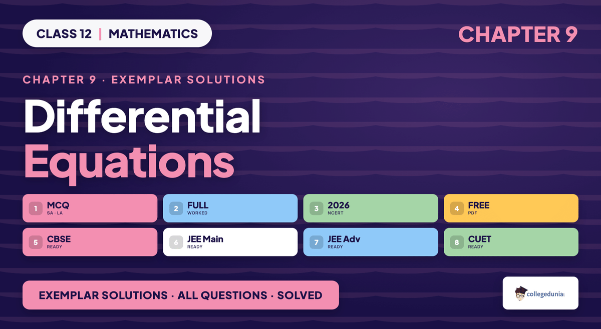 Differential Equations Exemplar Solutions - Class 12 Maths