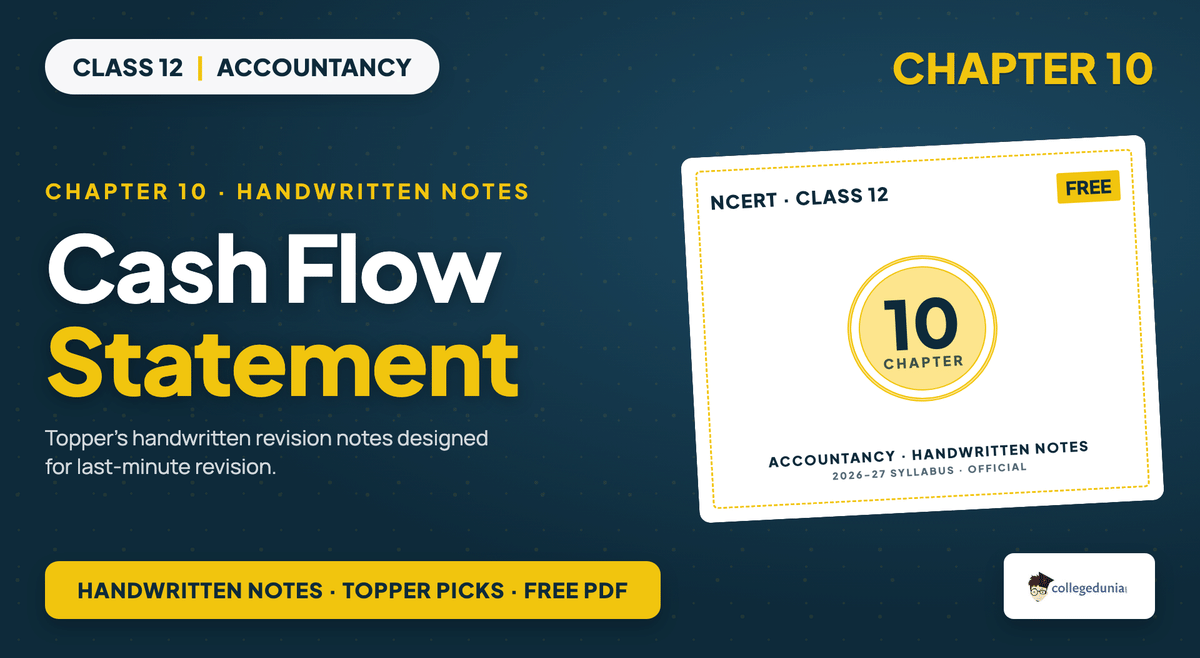 Cash Flow Statement Handwritten Notes - Class 12 Accountancy