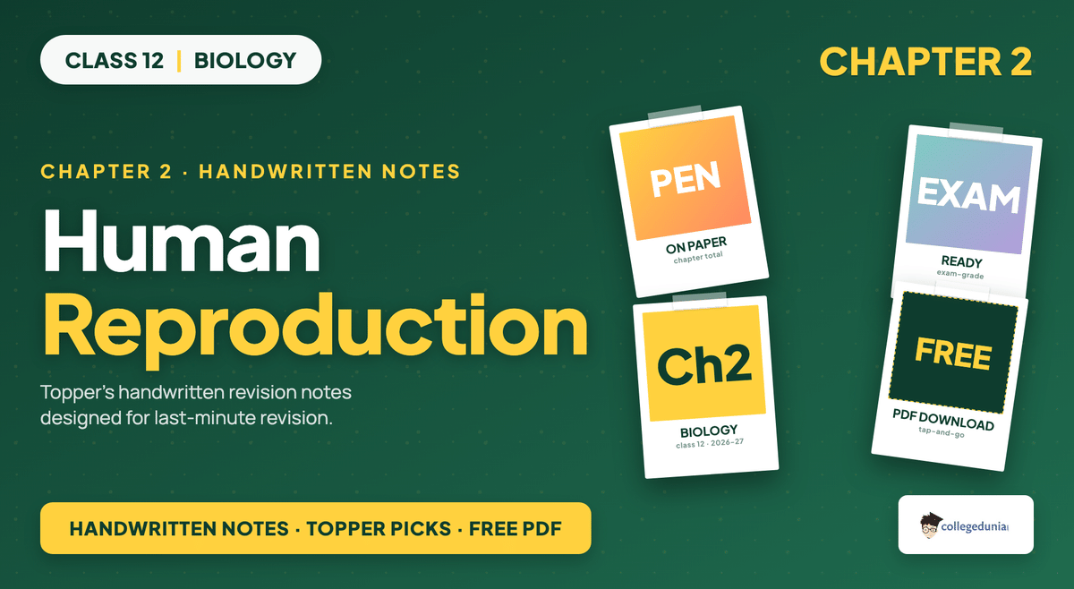 Human Reproduction Handwritten Notes - Class 12 Biology