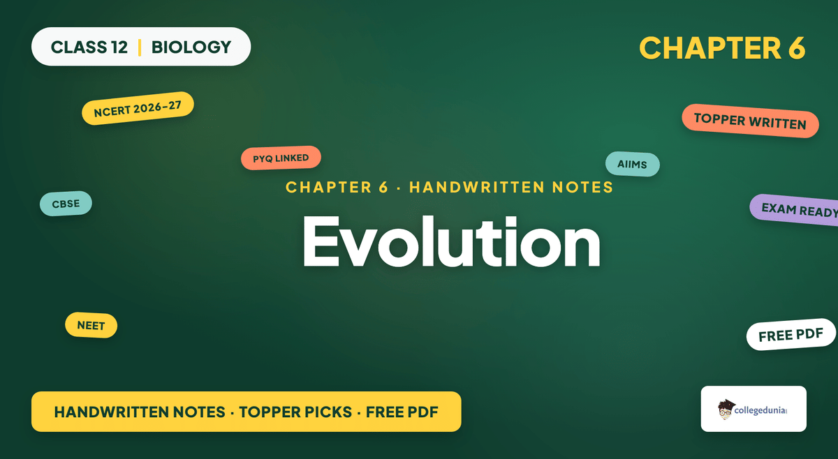 Evolution Handwritten Notes - Class 12 Biology