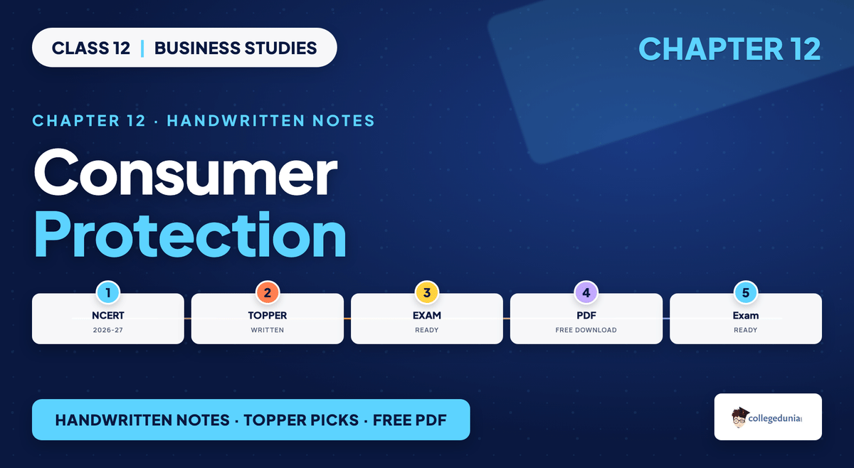 Consumer Protection Handwritten Notes - Class 12 Business Studies