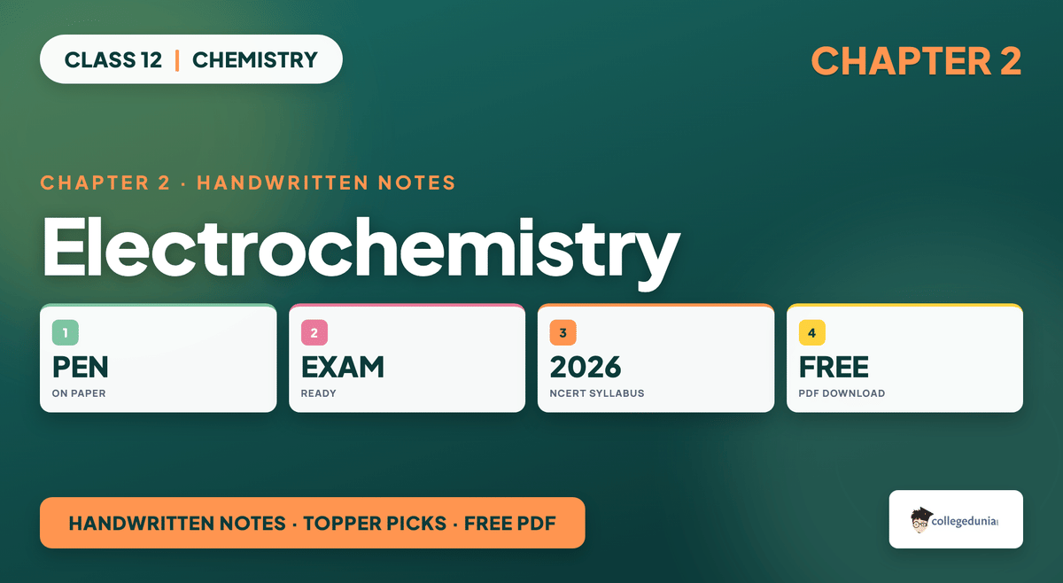 Electrochemistry Handwritten Notes - Class 12 Chemistry