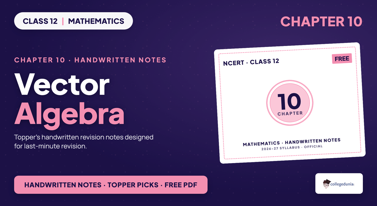 Vector Algebra Handwritten Notes - Class 12 Maths