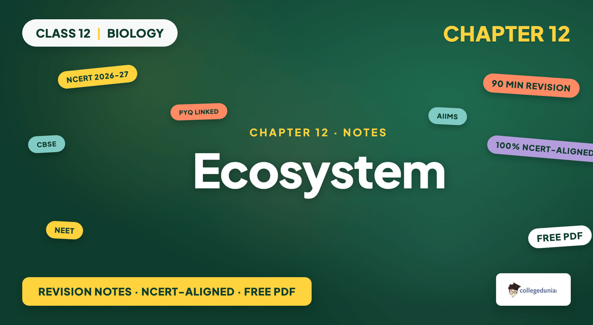 Ecosystem Notes - Class 12 Biology