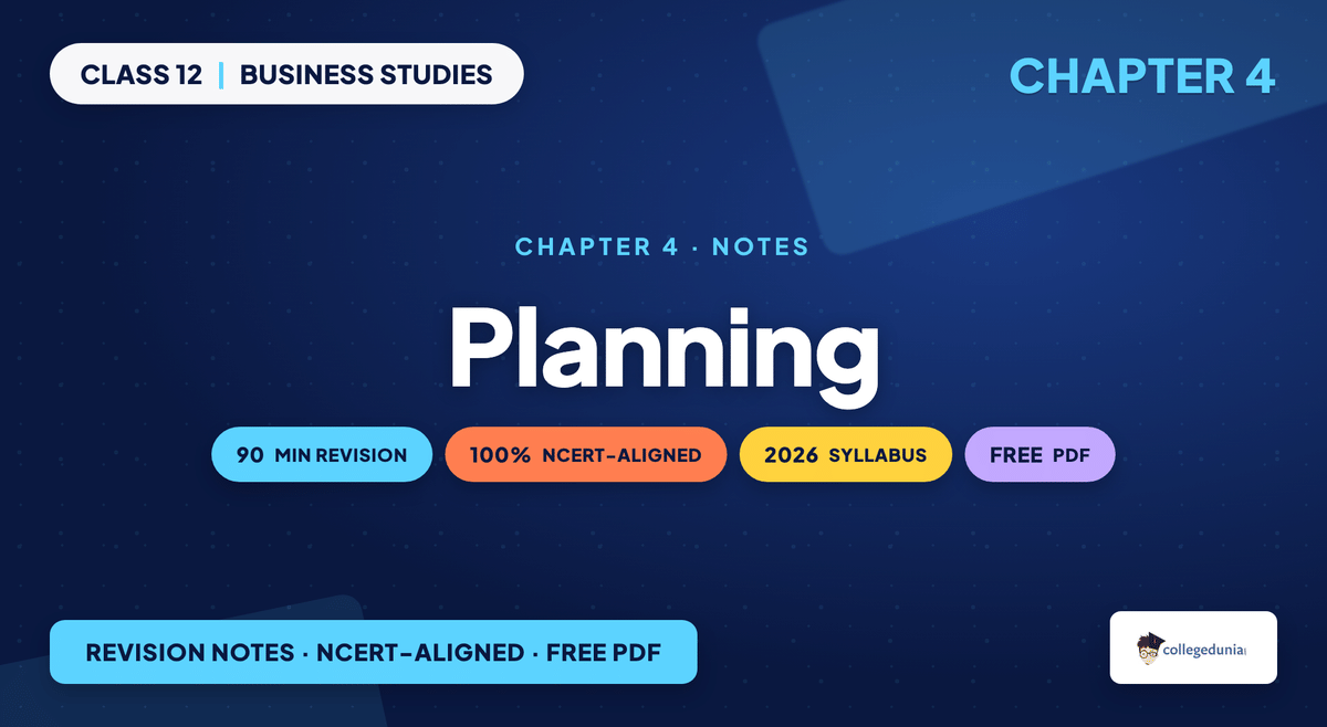 Planning Notes - Class 12 Business Studies