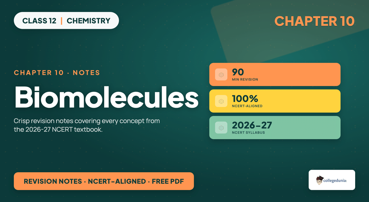 Biomolecules Notes - Class 12 Chemistry