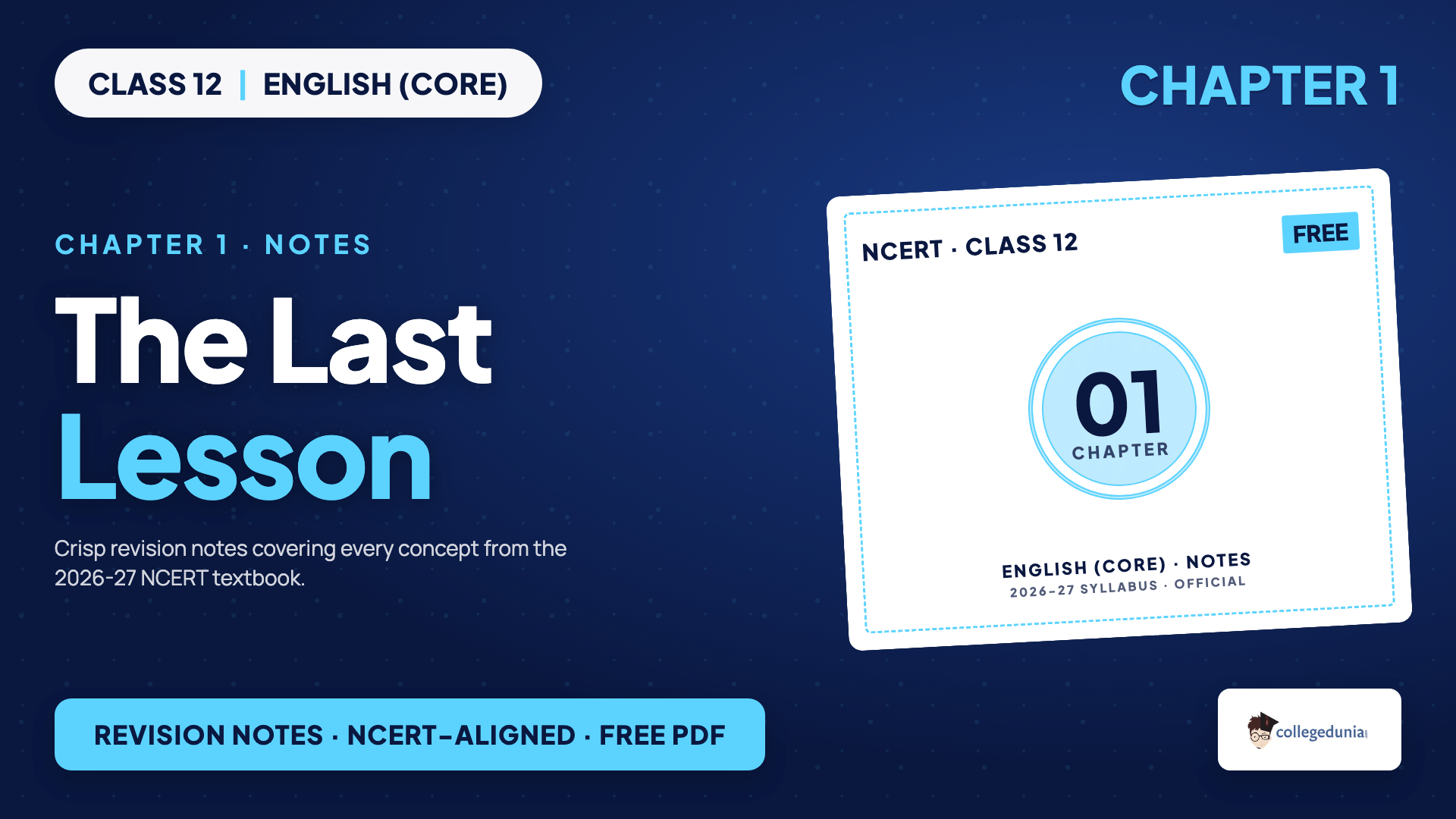 The Last Lesson - Theme - Class 12 English (Core) Chapter 1