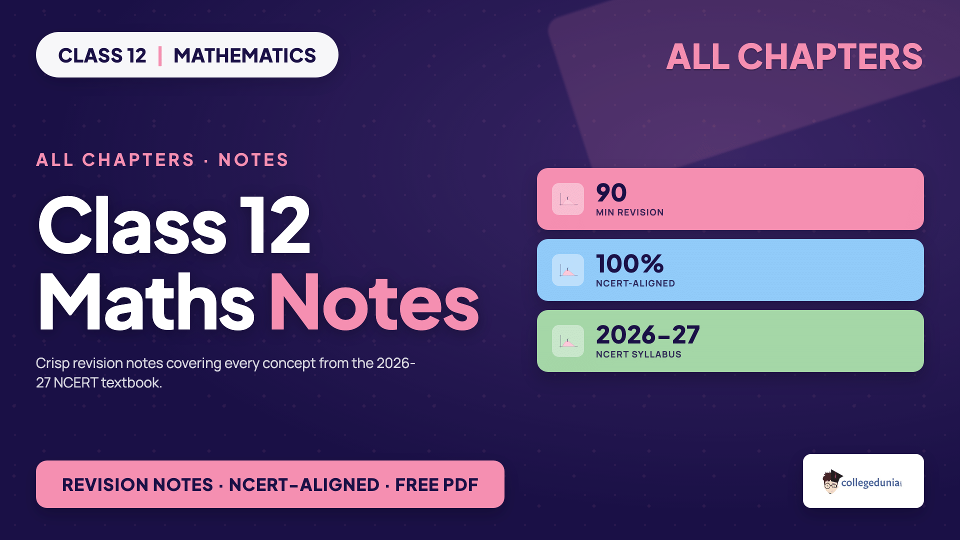 Class 12 Maths Notes