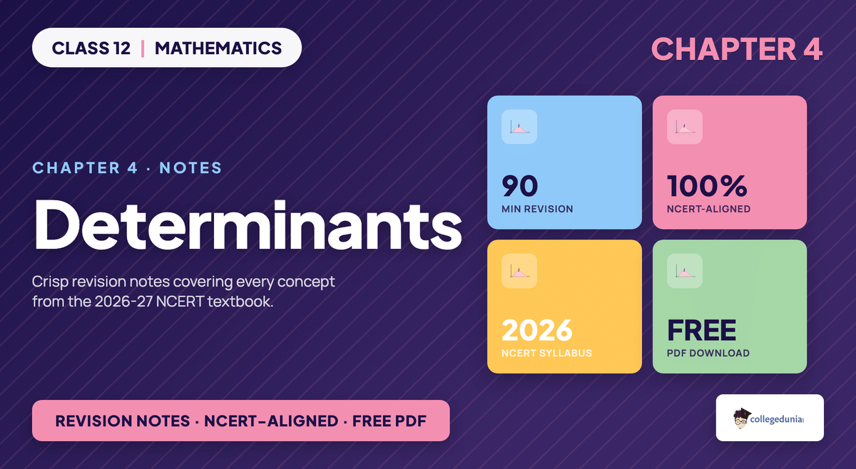 Determinants Notes - Class 12 Maths