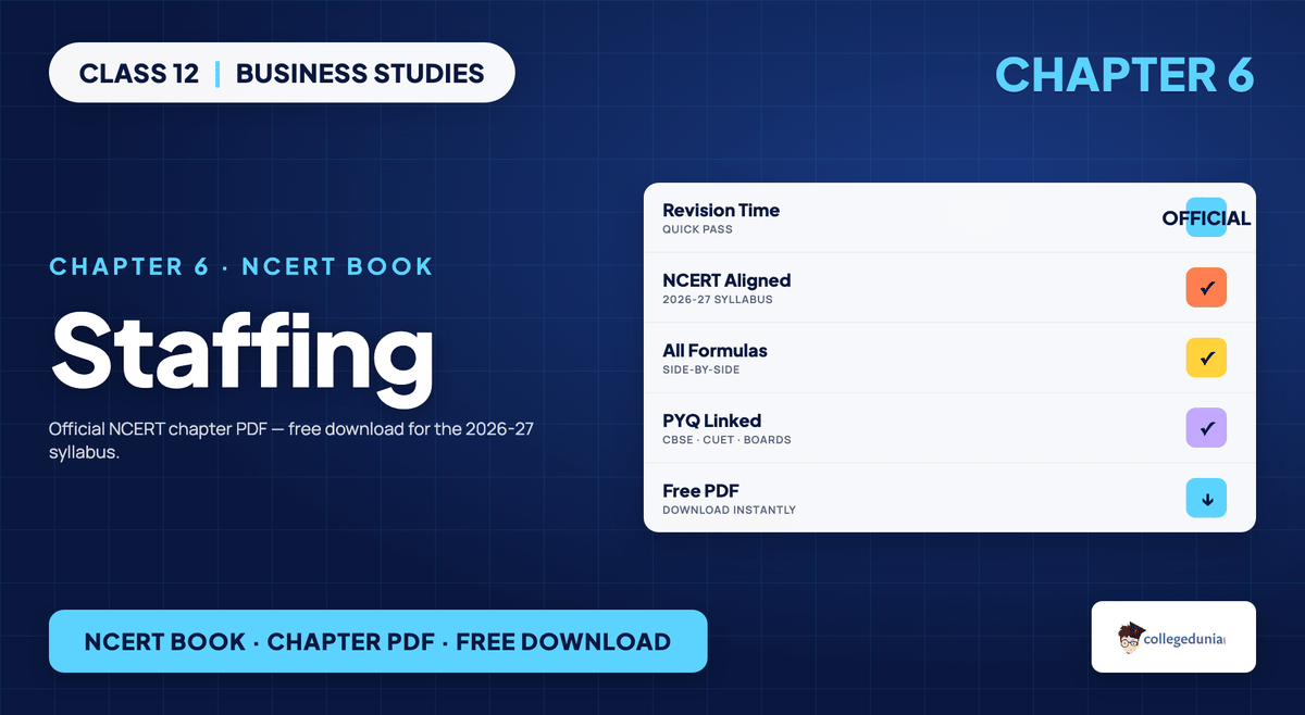 Staffing NCERT Book - Class 12 Business Studies
