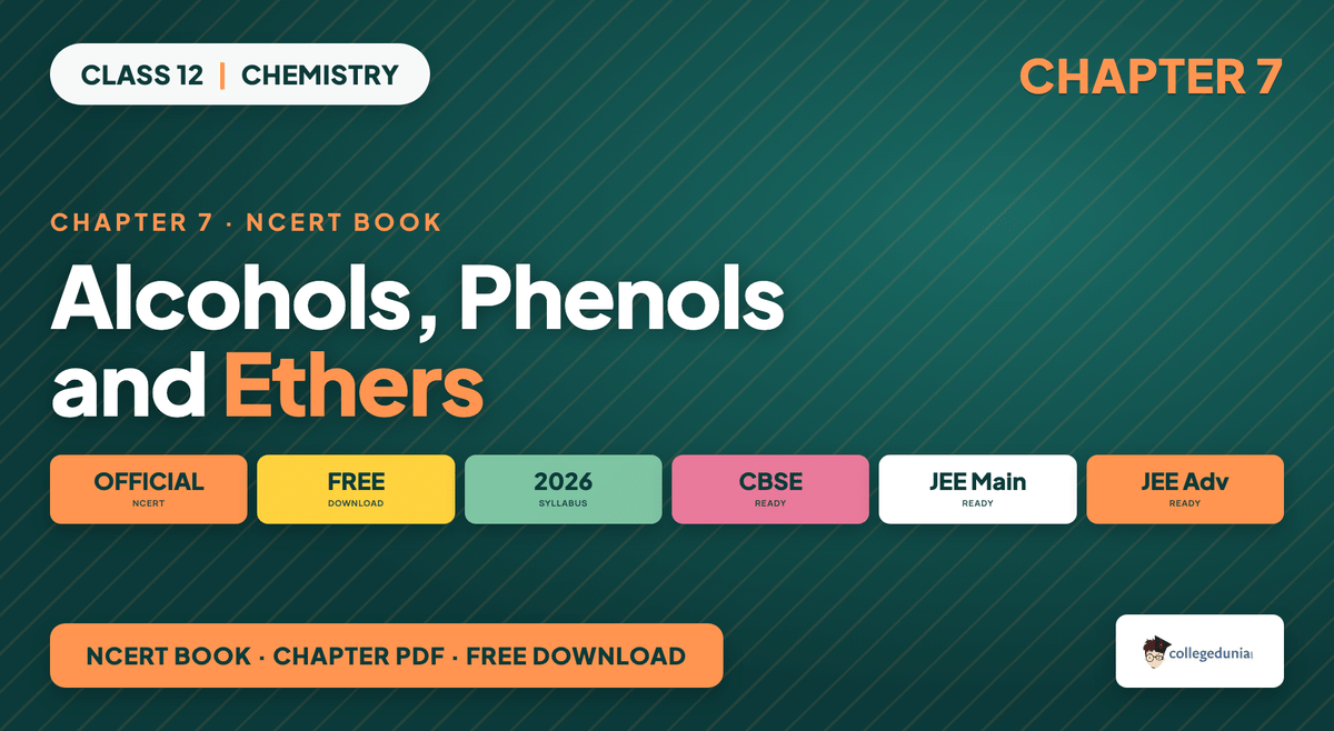 Alcohols Phenols And Ethers NCERT Book PDF - Class 12 Chemistry