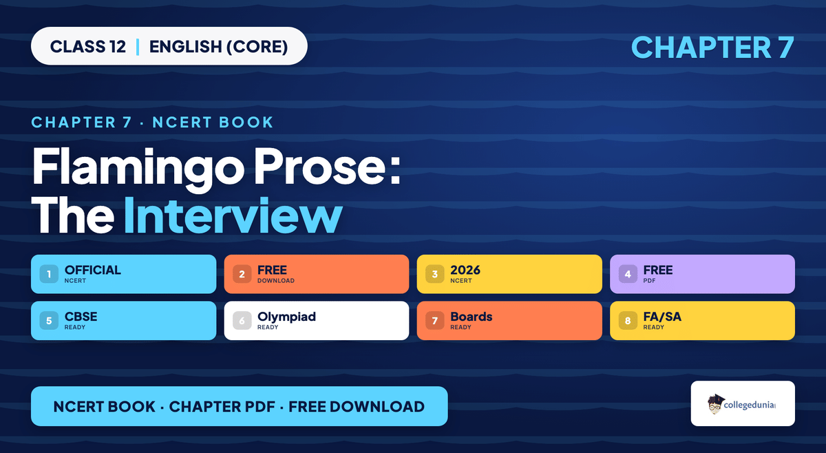 Class 12 English The Interview NCERT Book PDF
