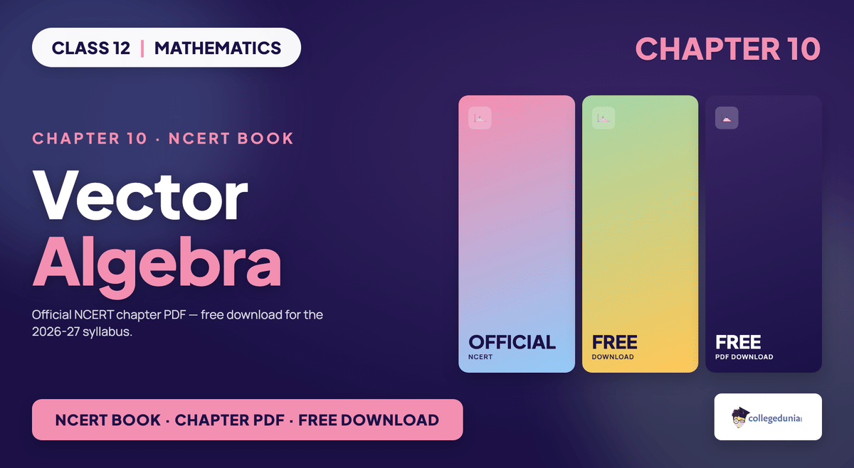 Vector Algebra NCERT Book PDF - Class 12 Maths