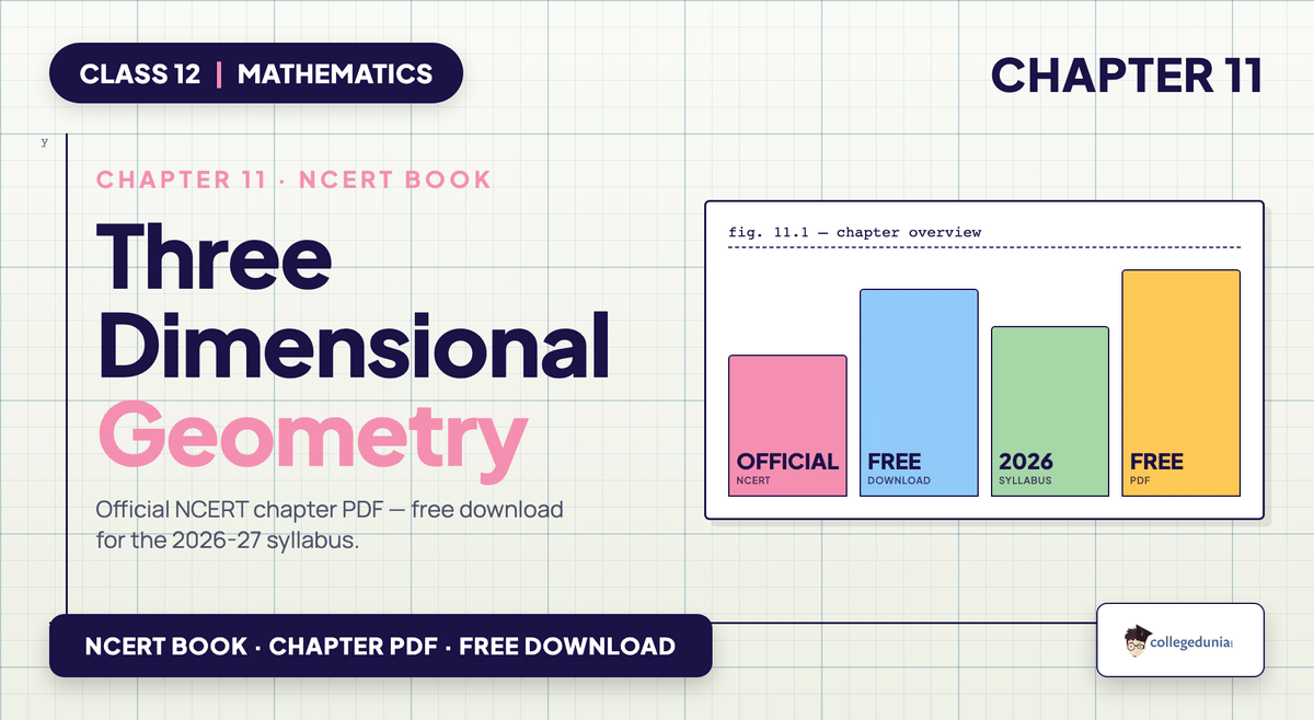 Three Dimensional Geometry NCERT Book PDF - Class 12 Maths