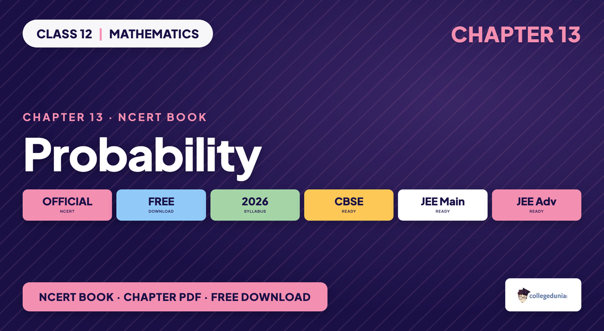 Probability NCERT Book PDF - Class 12 Maths