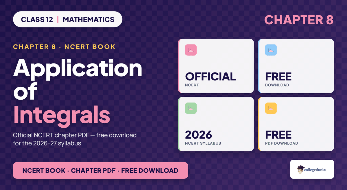 Application Of Integrals NCERT Book PDF - Class 12 Maths