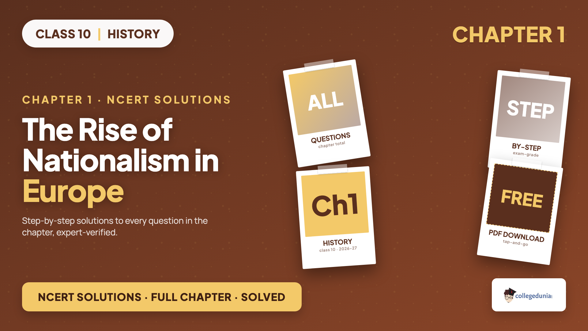 NCERT Solutions for Class 10 History Chapter 1 featured cover image