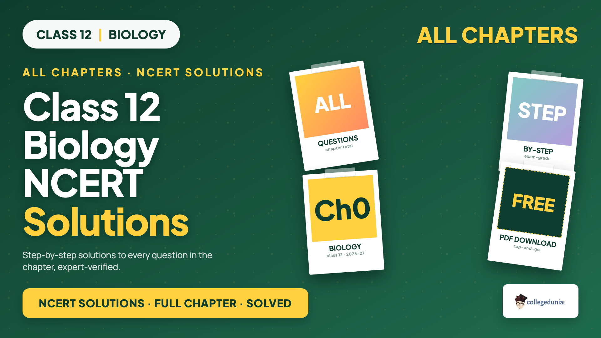 Class 12 Biology NCERT Solutions