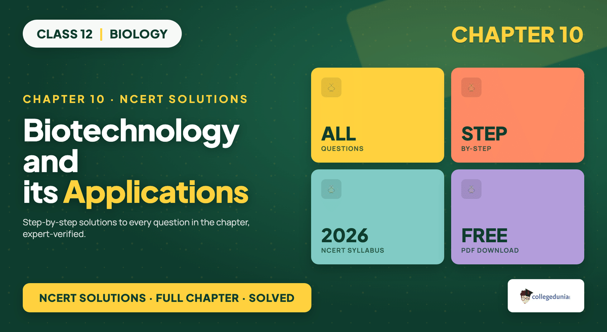 Biotechnology And Its Applications NCERT Solutions - Class 12 Biology