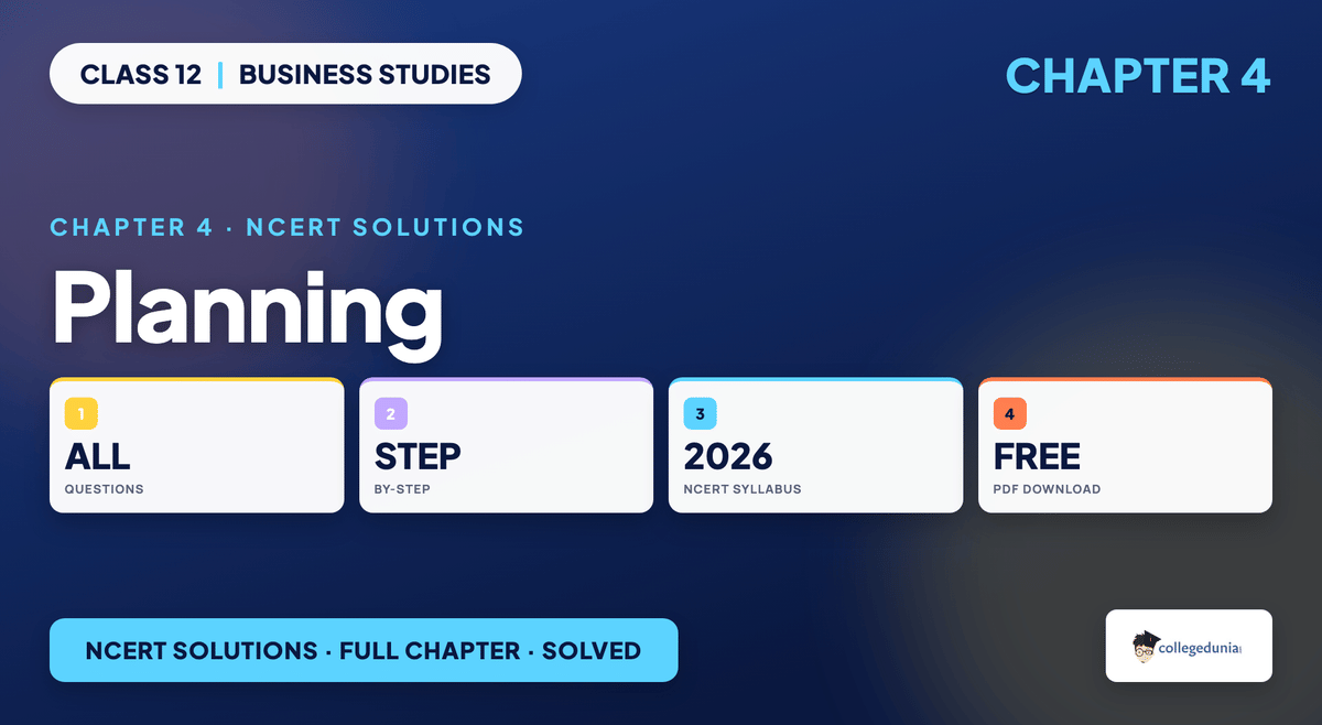 Planning NCERT Solutions - Class 12 Business Studies