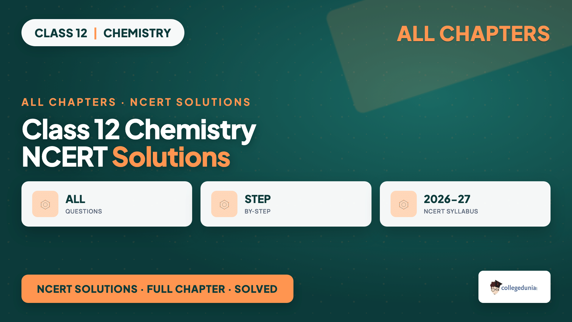 Class 12 Chemistry NCERT Solutions