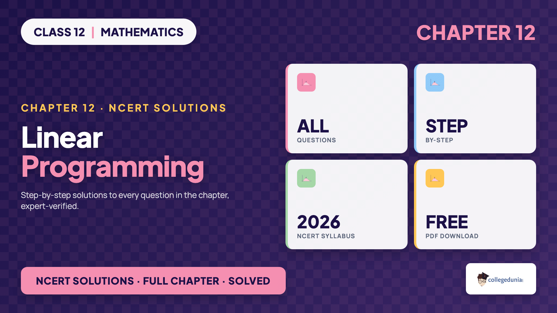 Linear Programming Class 12 Maths NCERT Solutions