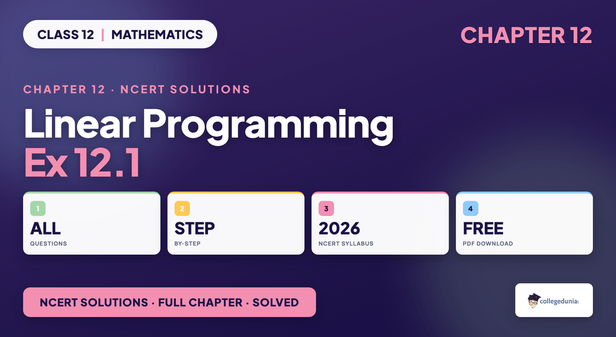 Linear Programming Exercise 12 1 NCERT Solutions - Class 12 Maths