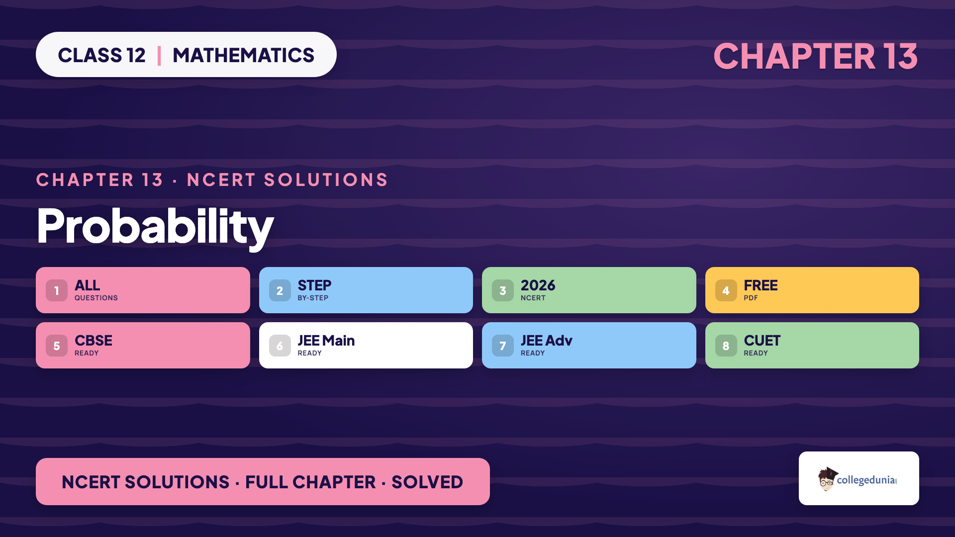 Probability Class 12 Maths NCERT Solutions