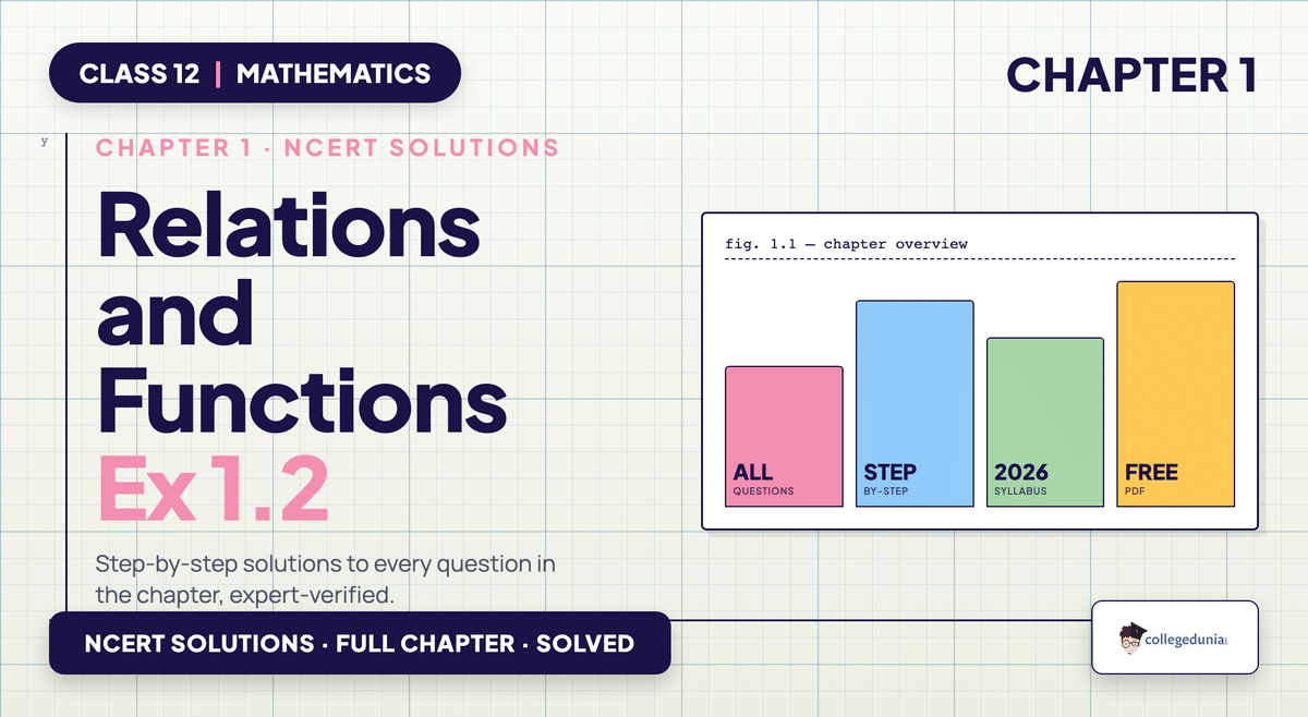 Relations And Functions Exercise 1 2 NCERT Solutions - Class 12 Maths