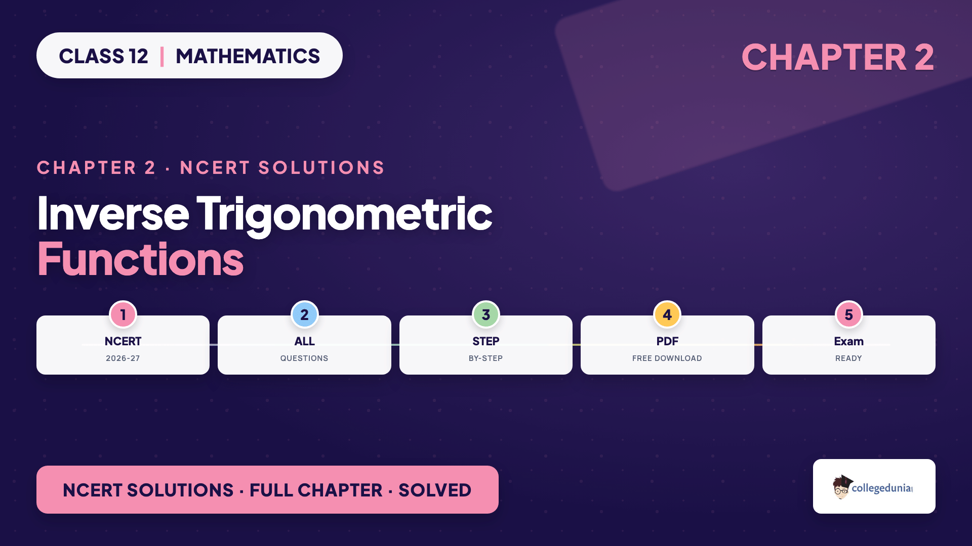 Inverse Trigonometric Functions Class 12 Maths NCERT Solutions