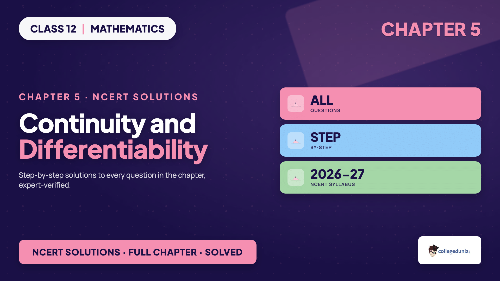 Continuity and Differentiability Class 12 Maths NCERT Solutions