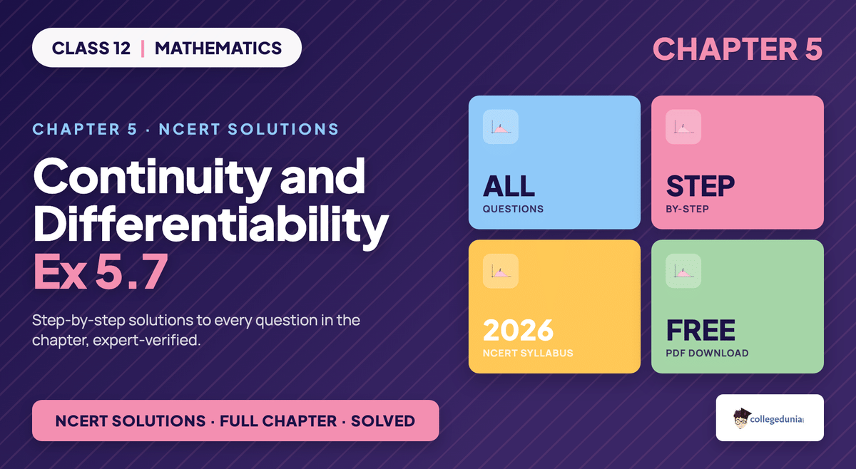 Continuity And Differentiability Exercise 5 7 NCERT Solutions - Class 12 Maths