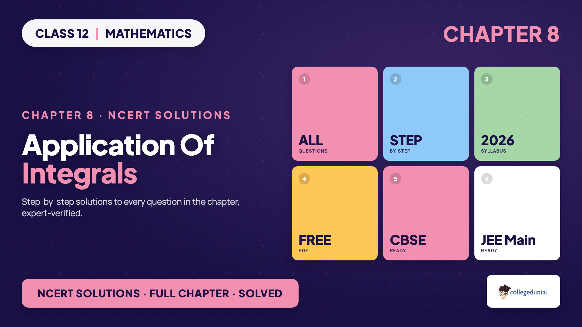 Application Of Integrals Class 12 Maths NCERT Solutions