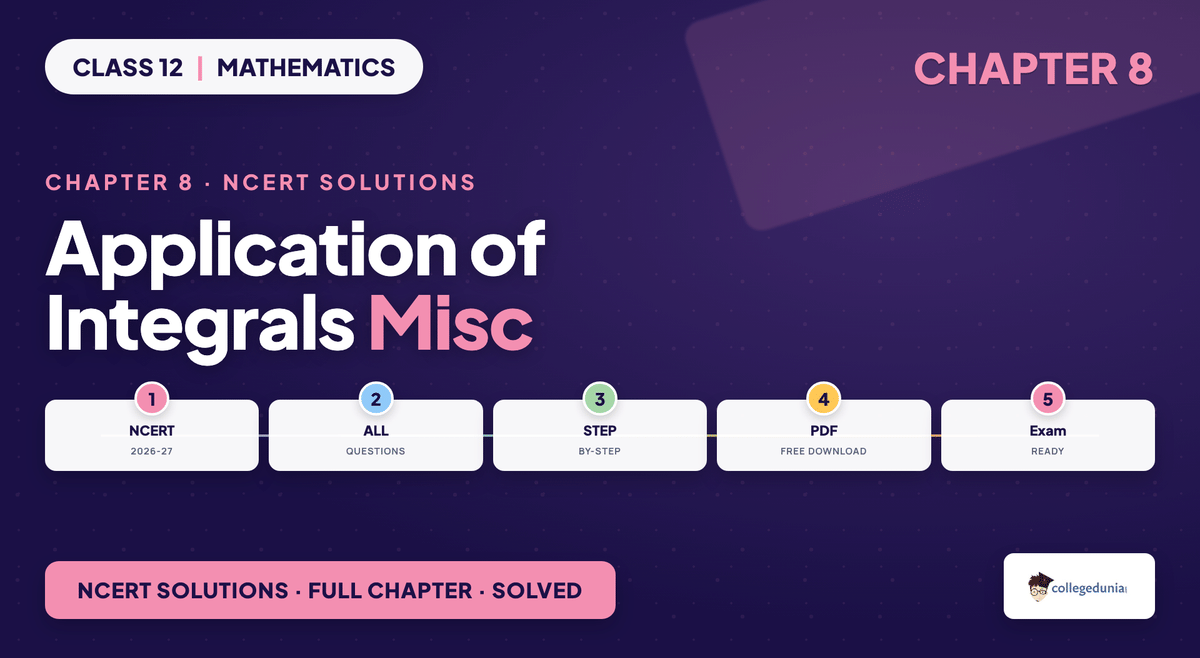 Application Of Integrals Miscellaneous NCERT Solutions - Class 12 Maths