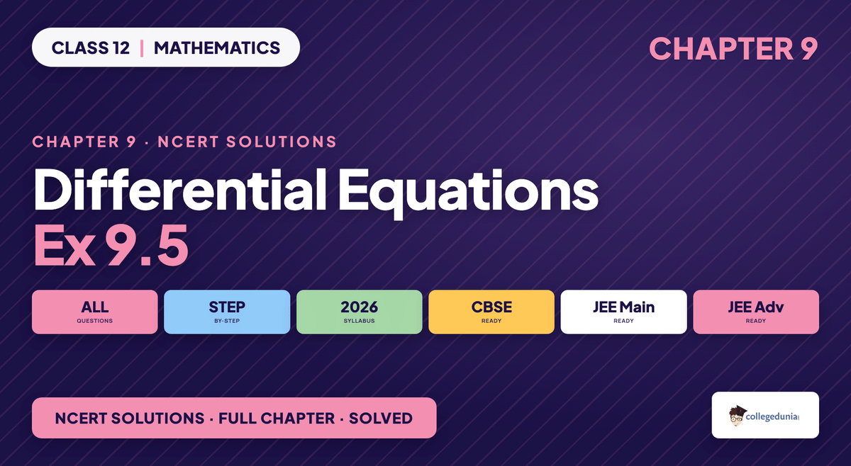 Differential Equations Exercise 9 5 NCERT Solutions - Class 12 Maths