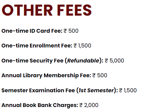 additional fees