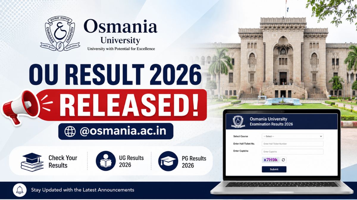 Osmania University (OU) Result 2026 (Released) @osmania.ac.in: Check UG, PG Result
