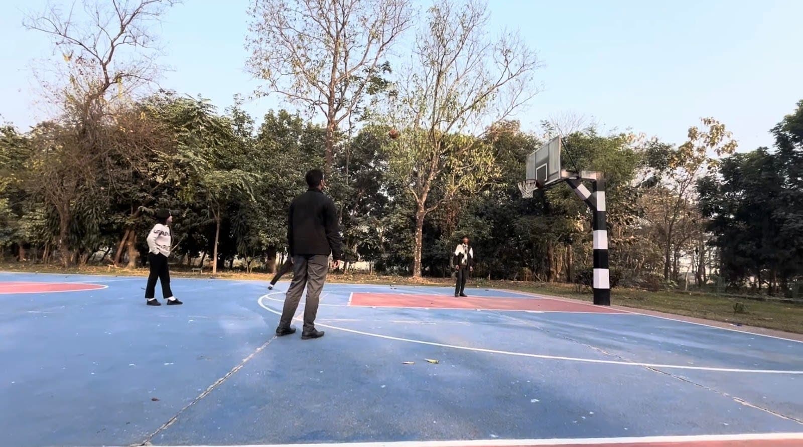 Basketball court at Salesian College, Siliguri